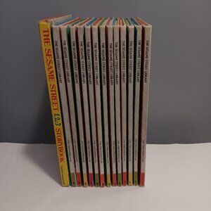 1978 The Sesame Street Library Hardcover Set 13 Books Vol 1&2 then Vol 4 - 14 +